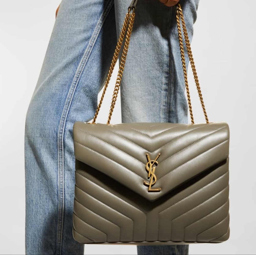 Saint Laurent Loulou Medium Chain Shoulder Bag